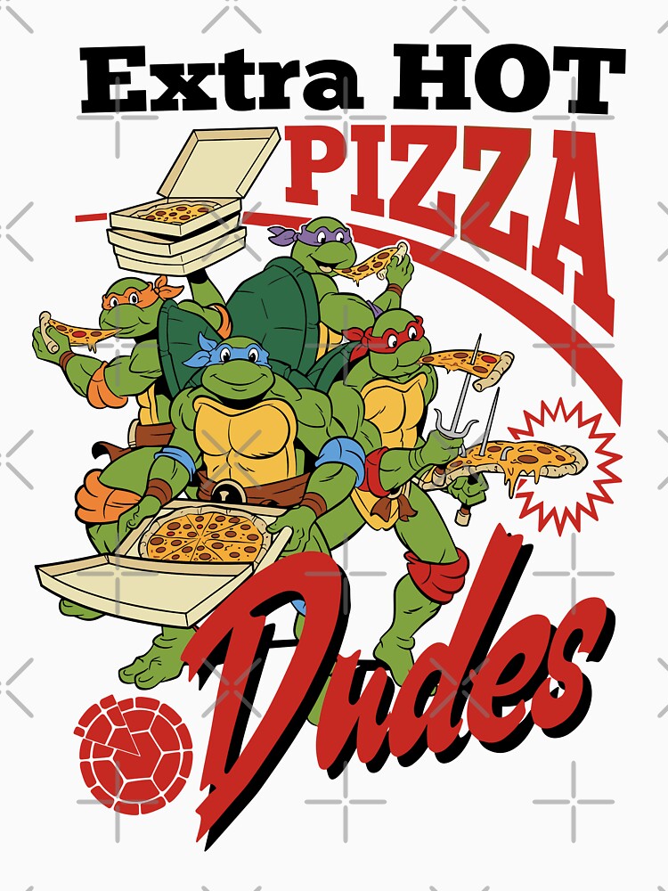 Pizza Dudes - Retro Mutant Ninja Turtles Pizza Party by Krasnovaovaova