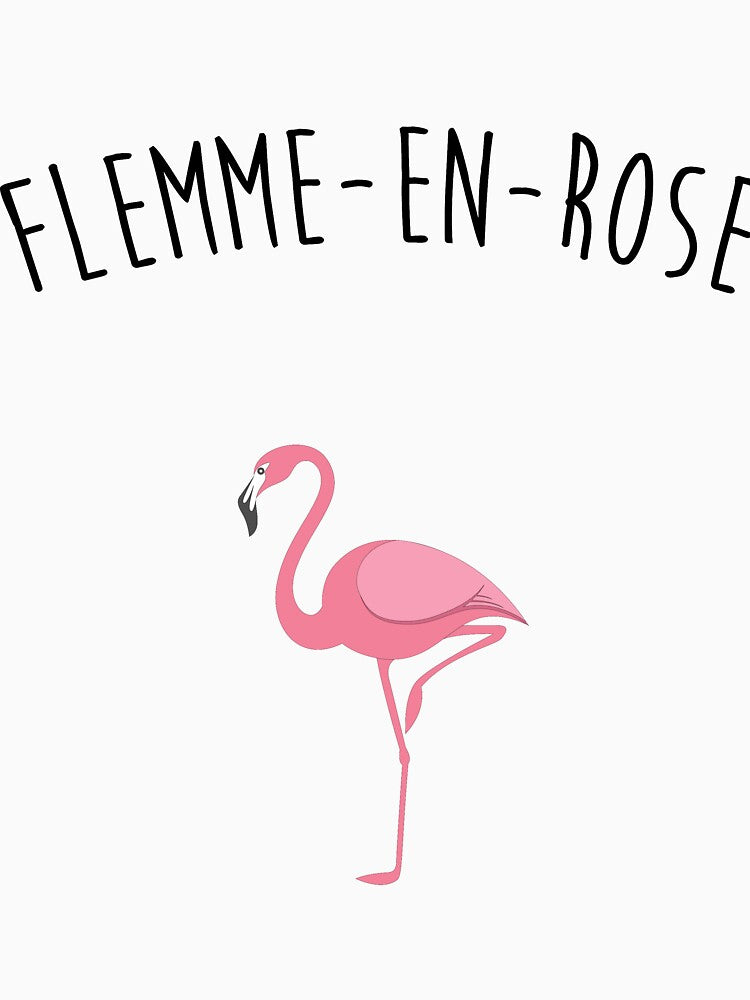 lazy in pink, flamingo but lazy version by Curlyhaire