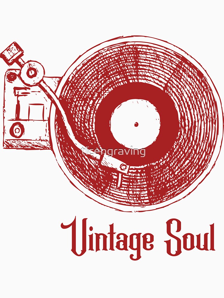 Vintage Soul Vintage Voctrola Red by tlcengraving