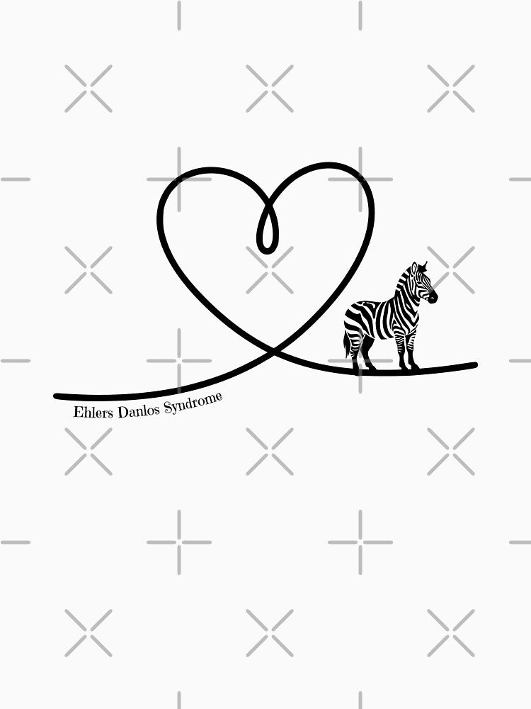 Cute Zebra | Ehlers Danlos Syndrome Awareness by ZebraDazzleDesigns