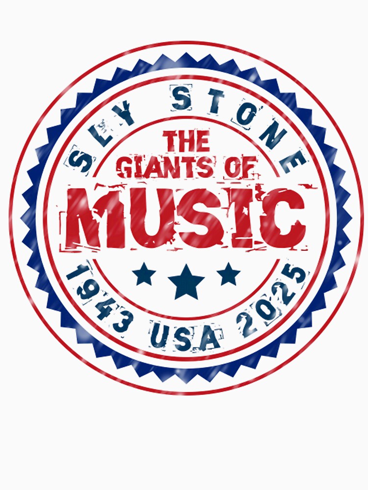 Sly Stone The Giants Of Music 1943 USA 2025 For Festival Style Wearers, Gift For Funky Fashion Lovers by FernMary
