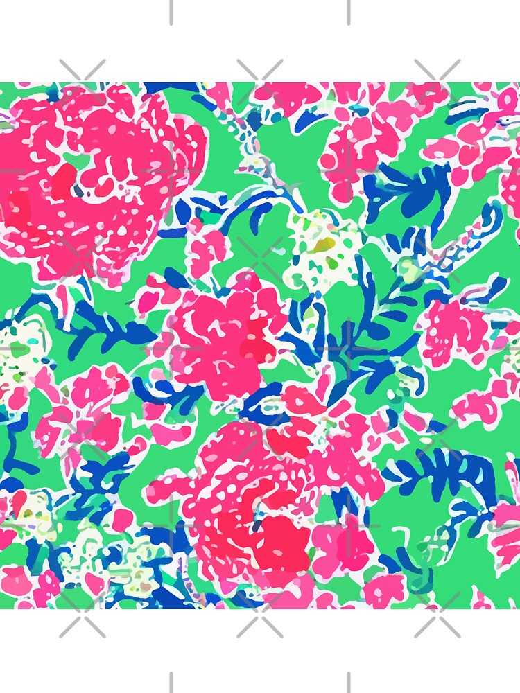 Roses and branches on green by SophieClimaArt