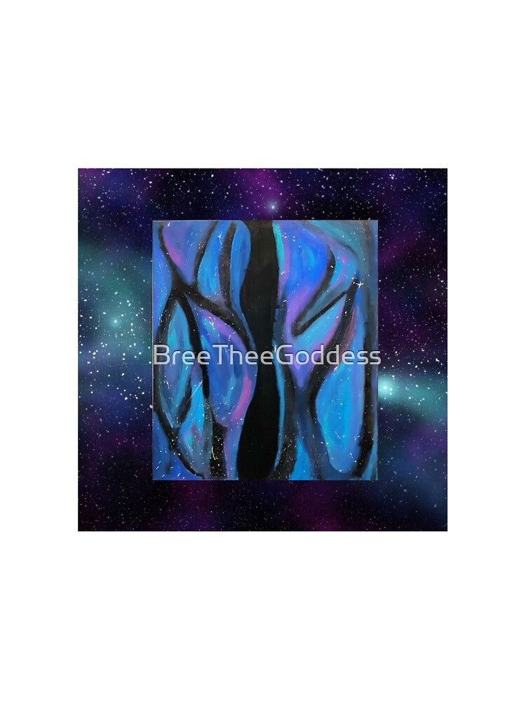 Abstract Journey through cosmic depths, blending blues by BreeTheeGoddess