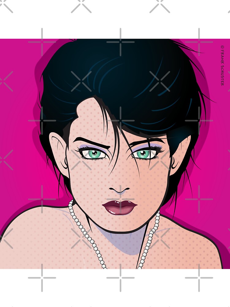 Pop Art Beautiful Woman Angie Pop Art Girl by Frank Schuster