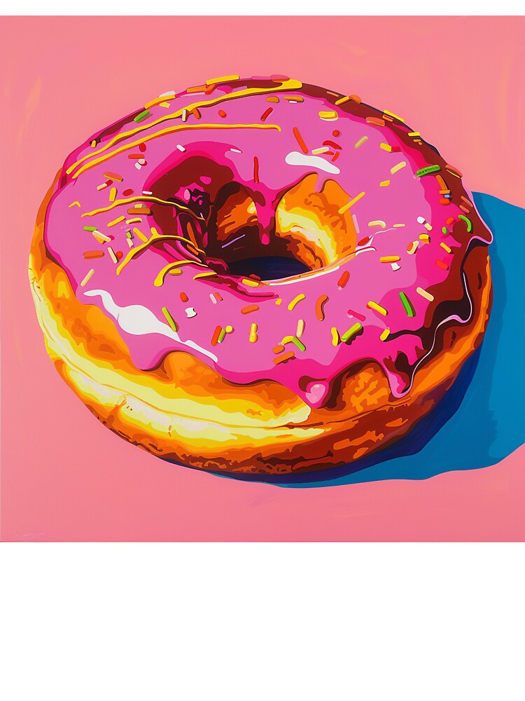 Iced Donut Pop Art 18 by AstroRisq