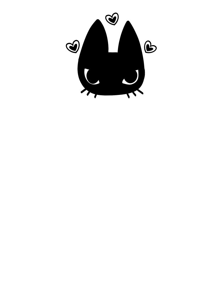 Grunge kitty - Black by drewincognito