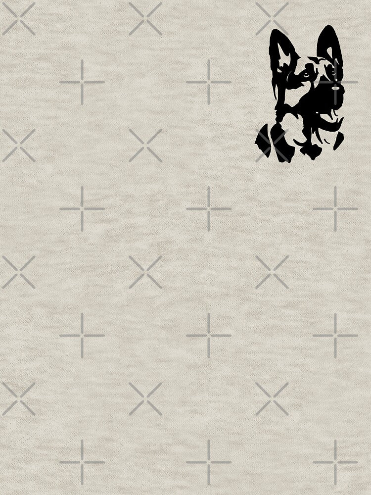 German Shepherd Minimalist Dog by Whoofster
