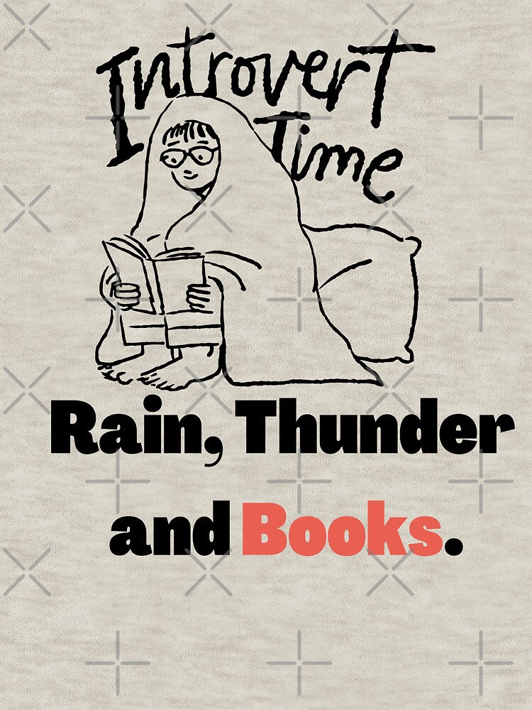 Introvert Time, Rain, Thunder and BOOKS. by TheMajesTee