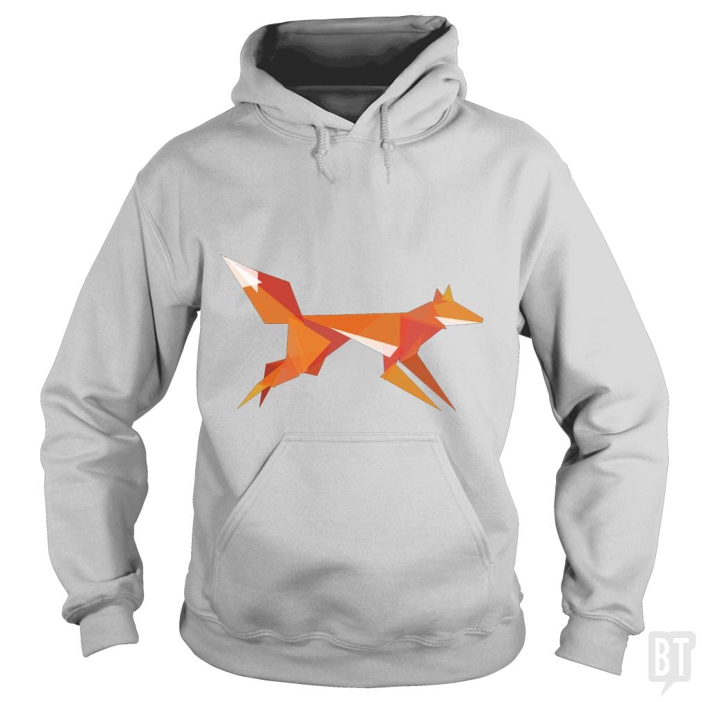 Fractal Geometric Fox Hoodie