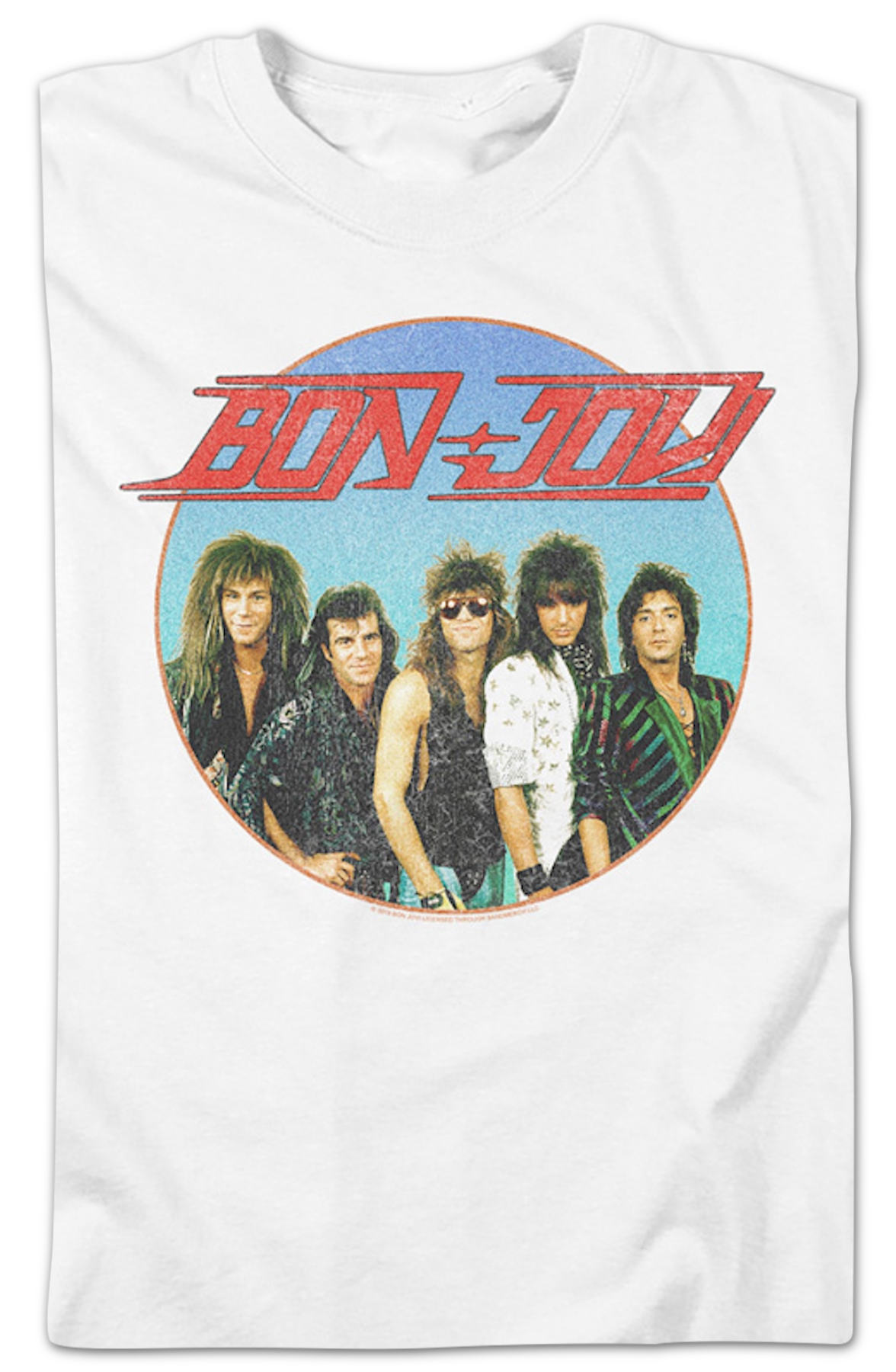 Retro Circle Bon Jovi T-Shirt