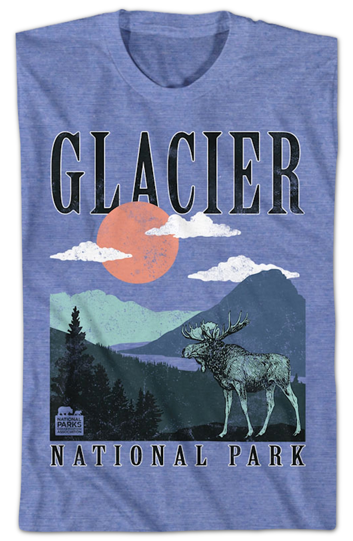 Retro Glacier National Park T-Shirt