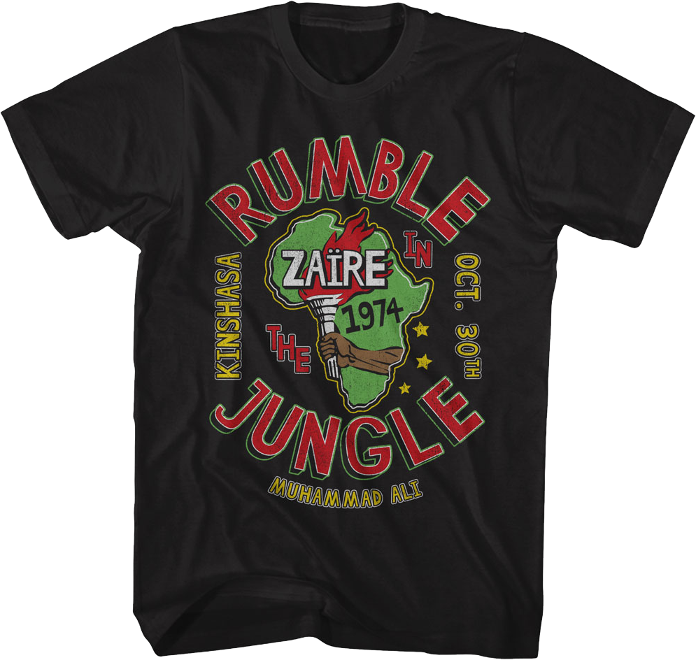 Rumble In The Jungle 1974 Muhammad Ali T-Shirt