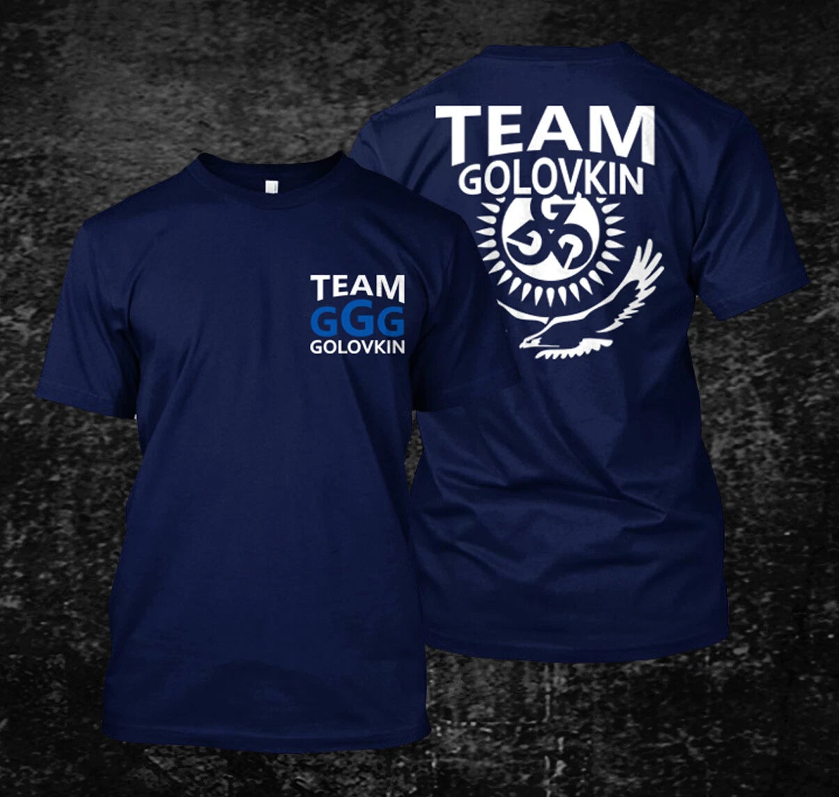 GGG Gennady Golovkin Team boxing - custom front and back t-shirt tee