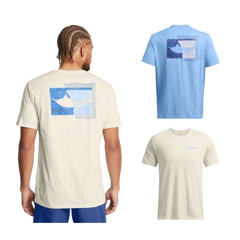 Under Armour 1382907 Men's UA Marlin Tee Graphic Logo Short Sleeve T-Shirt