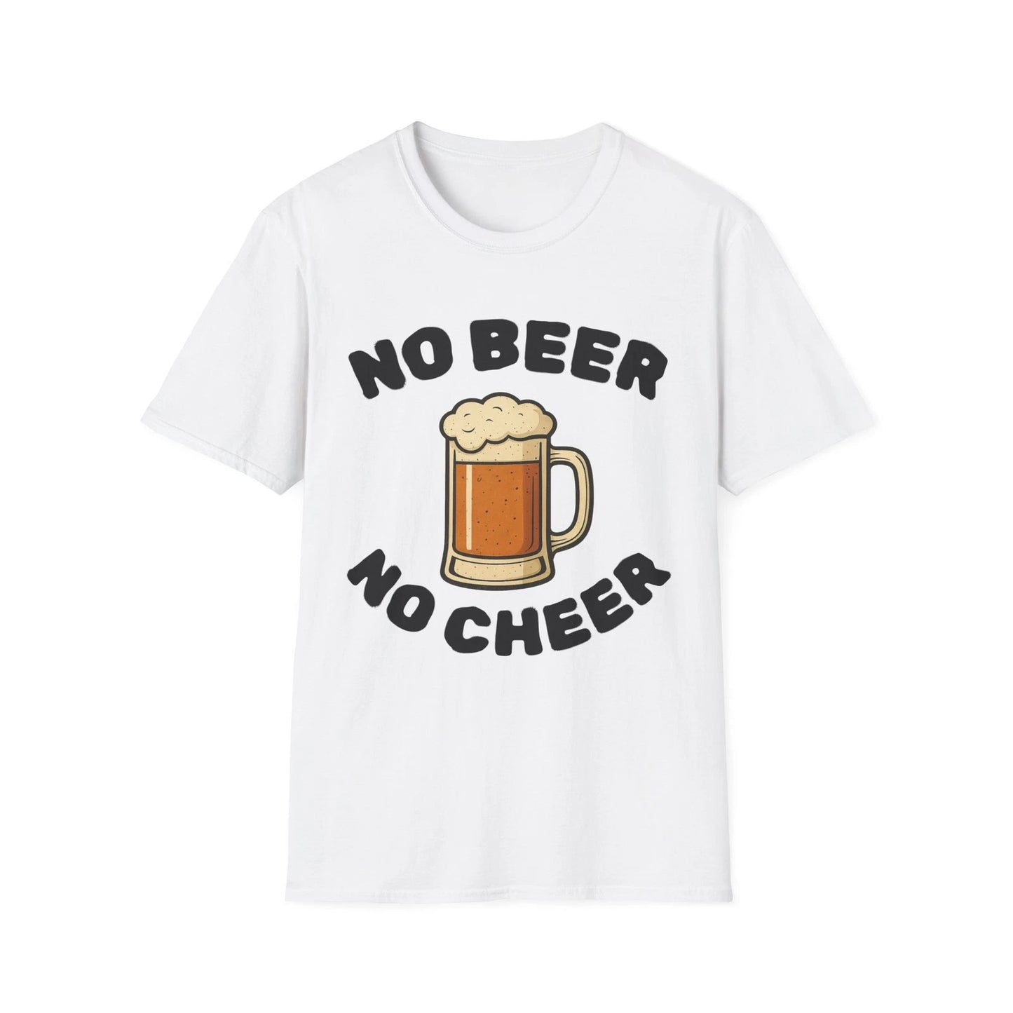Funny No Beer No Cheer Unisex T-Shirt, Drinking Party Tee, Alcohol Lover Gift