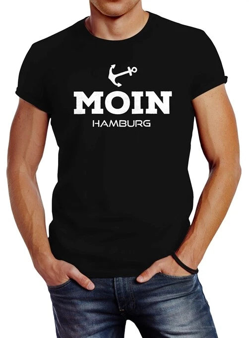 Men's Moin Hamburg Anker Slim Fit Neverless® T-Shirt