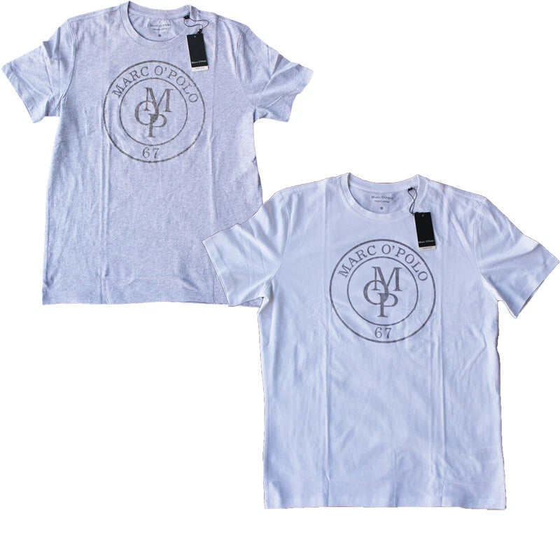 Marc O'Polo Men's Men T-Shirt Regular Fit Organic Cotton Tee Summer Plus Sizes