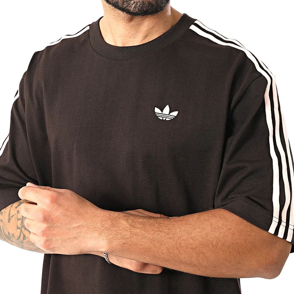 NEW MENS ADIDAS ORIGINALS 3 STRIPES OVERSIZE TEE SHIRT ~SIZE LARGE #KE290