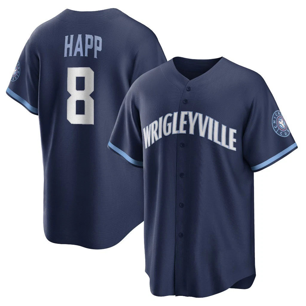 Trend Summer 2026 Cubs Ian Happ Navy Baseball Jersey All Size 2F2058