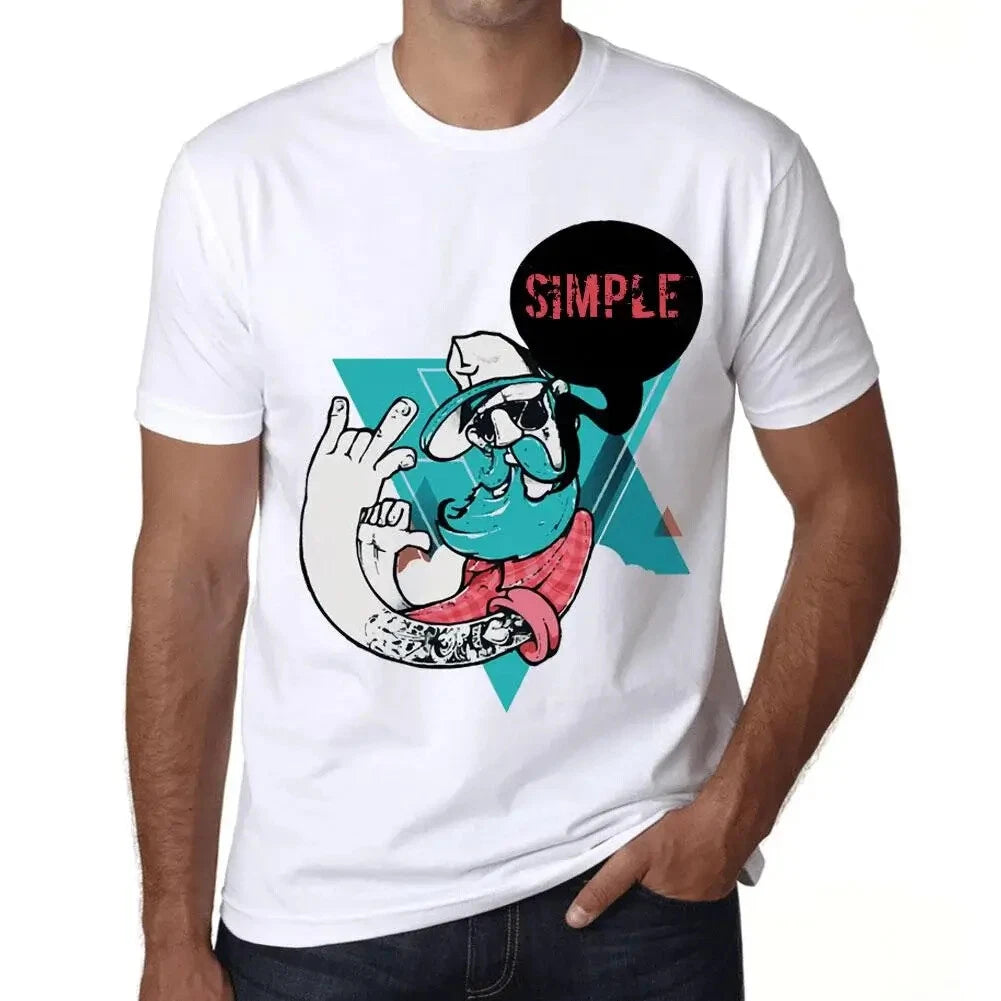 Mens Funky Gramp T-Shirt Simple Graphic Print Funny Vintage