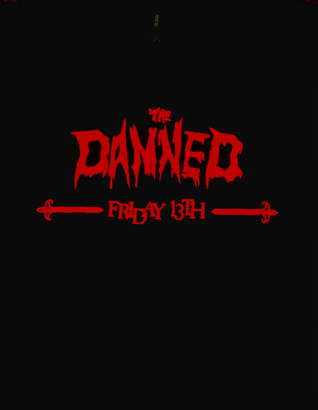 The Damned 'Friday The 13th' - (Red Shade Text) NEW T Shirt - Official, punk
