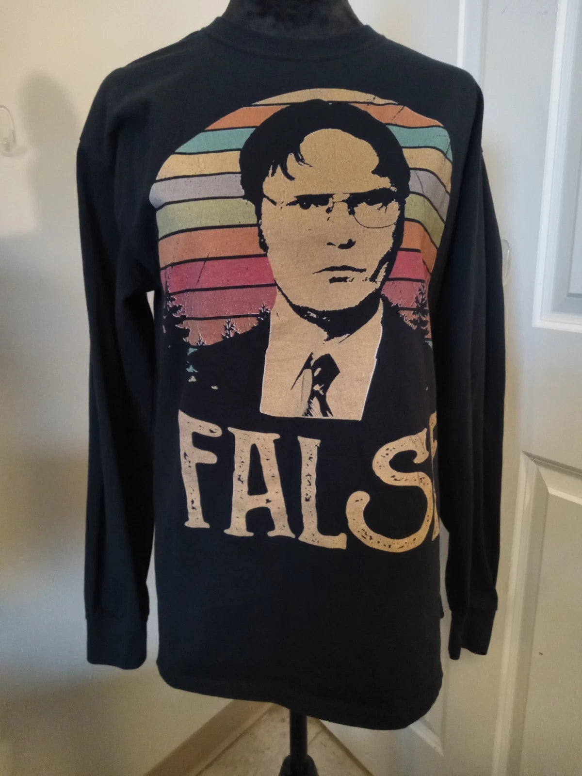 THE OFFICE Novelty L Sleeve Tee (False) SIZE M