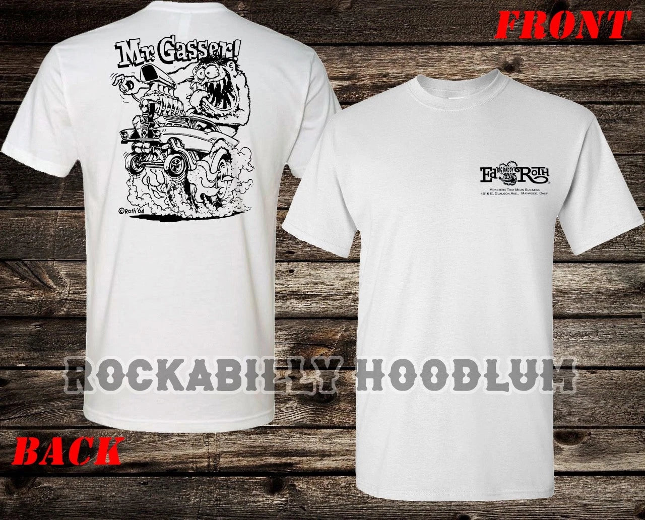Retro Hot Rod Tee T Shirt Ed Big Daddy Roth Studios 60's Monster Mr Gasser