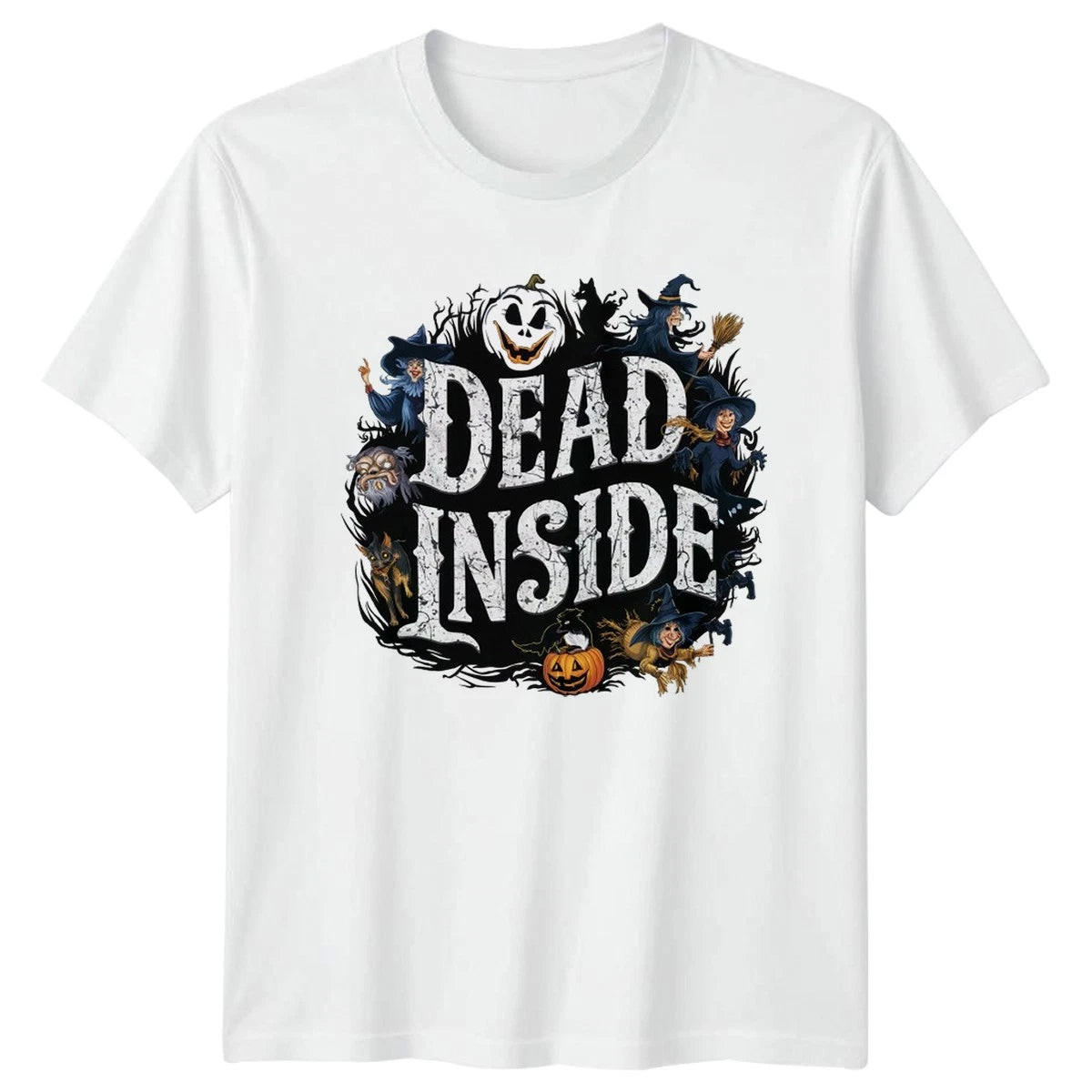 Dead Inside Unisex T-Shirt Dark Humor Halloween Gift For Him And Her
