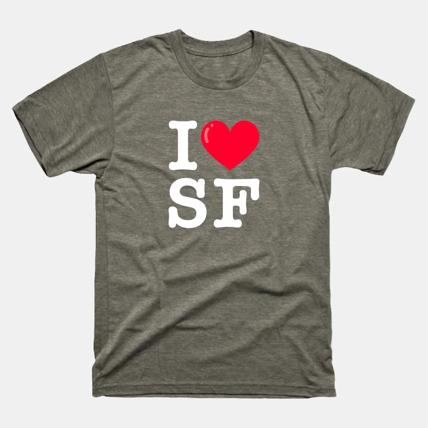 I Love SF Shirt | I Heart SF Typewriter Style T-Shirt