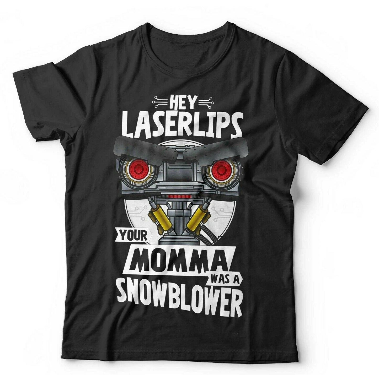 Short Circuit Tshirt Hey Laser Lips Unisex & Kids - Johnny 5 Robot Funny 80's