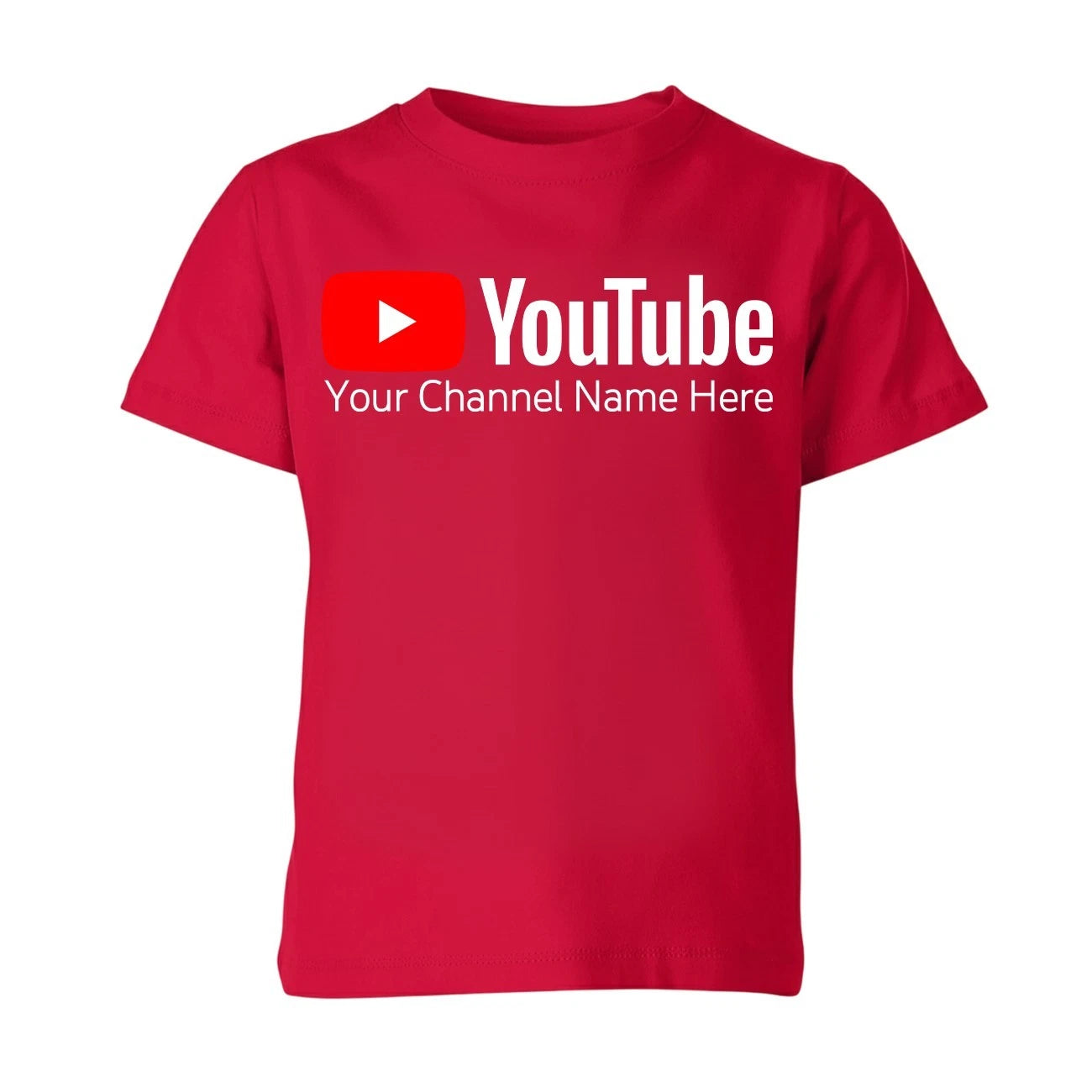 Personalized YouTube Kids Unisex T-Shirt Custom Channel Name Tee Gift Top