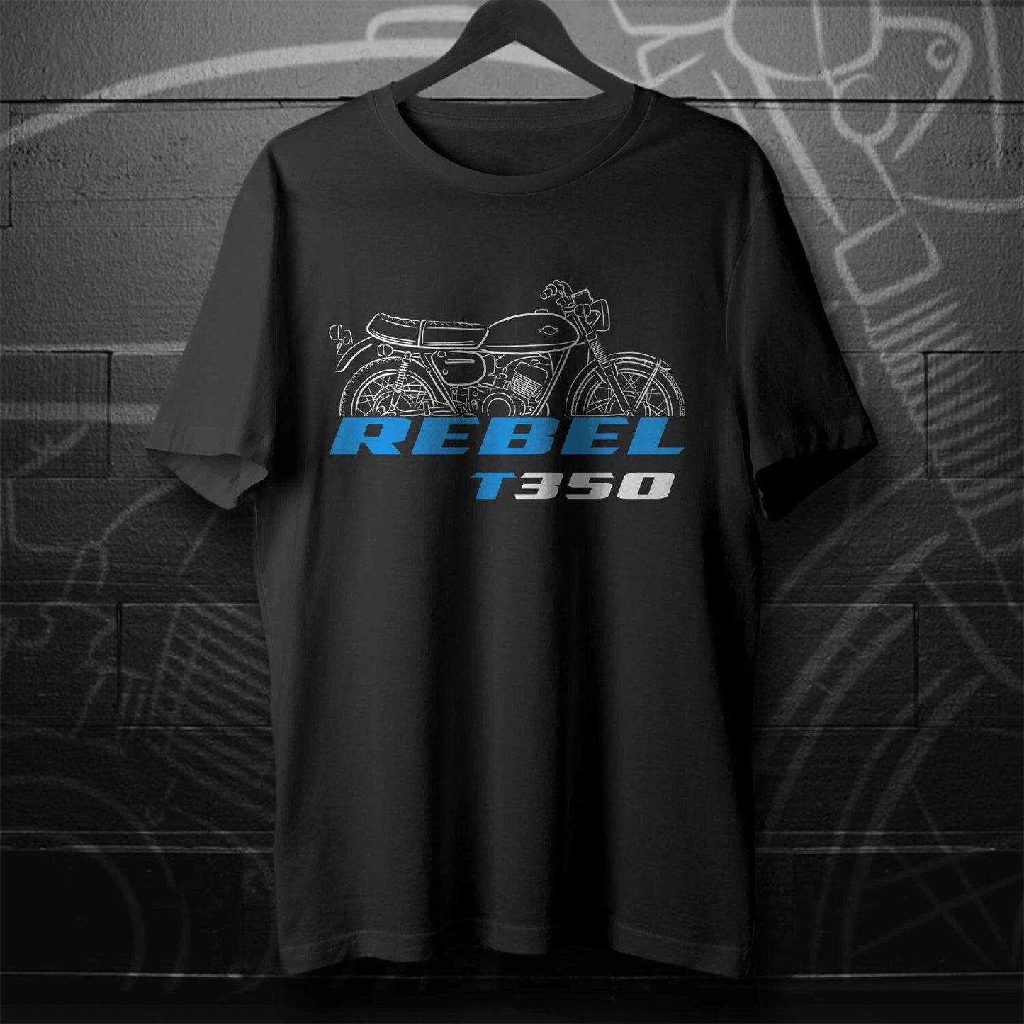 Suzuki T350 Rebel 1969-1972 - Motorcycle T-Shirt for Riders