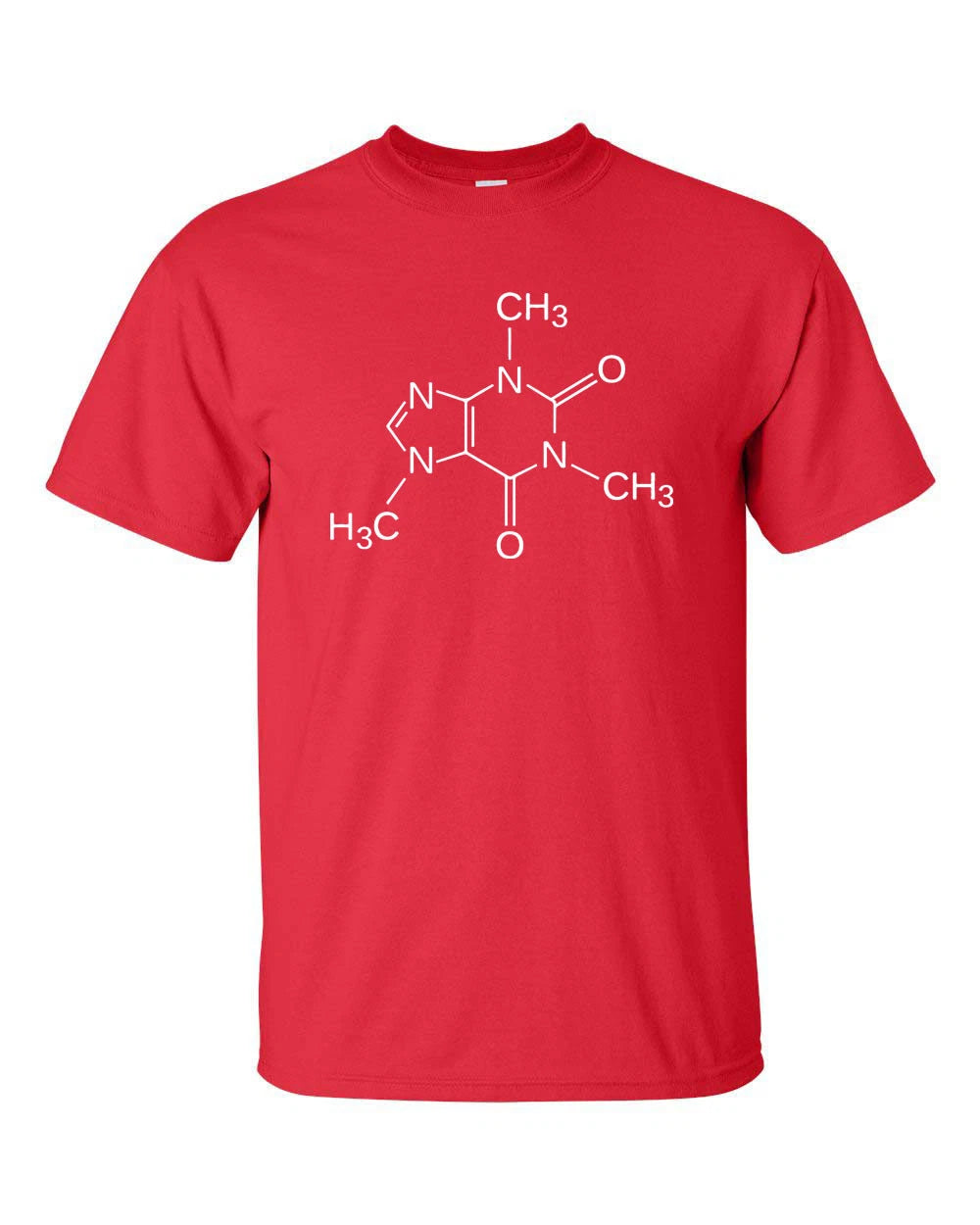 Caffeine Molecule Coffee Drinker Sheldon Cooper Science Men's Tee Shirt 556