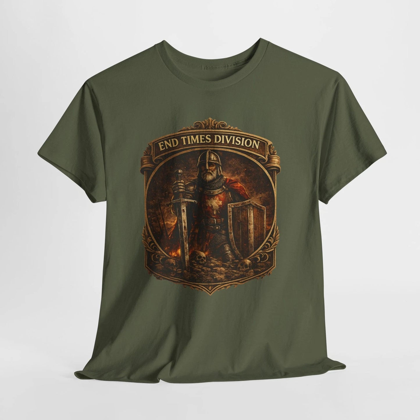 End Times Division Knight T-Shirt | Medieval Apocalypse Veteran Tee