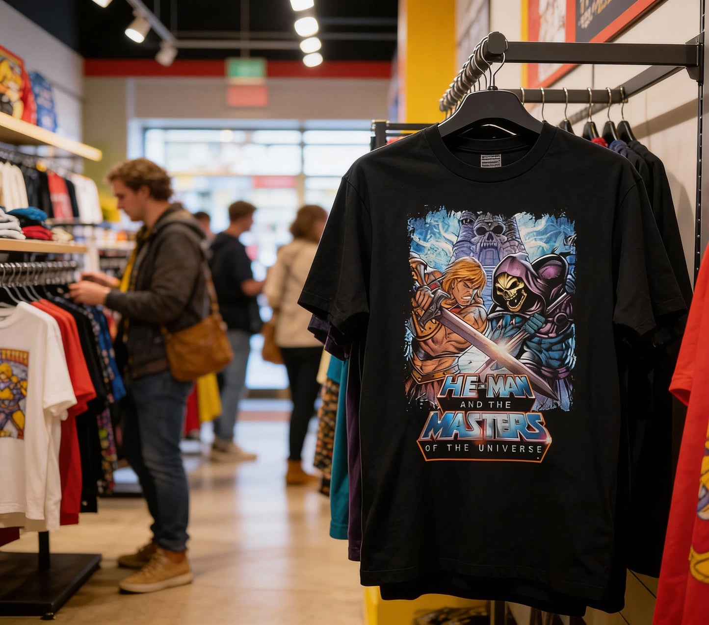 Masters of The Universe He-Man Sword Power Classic Vtg Graphic design T-Shirt