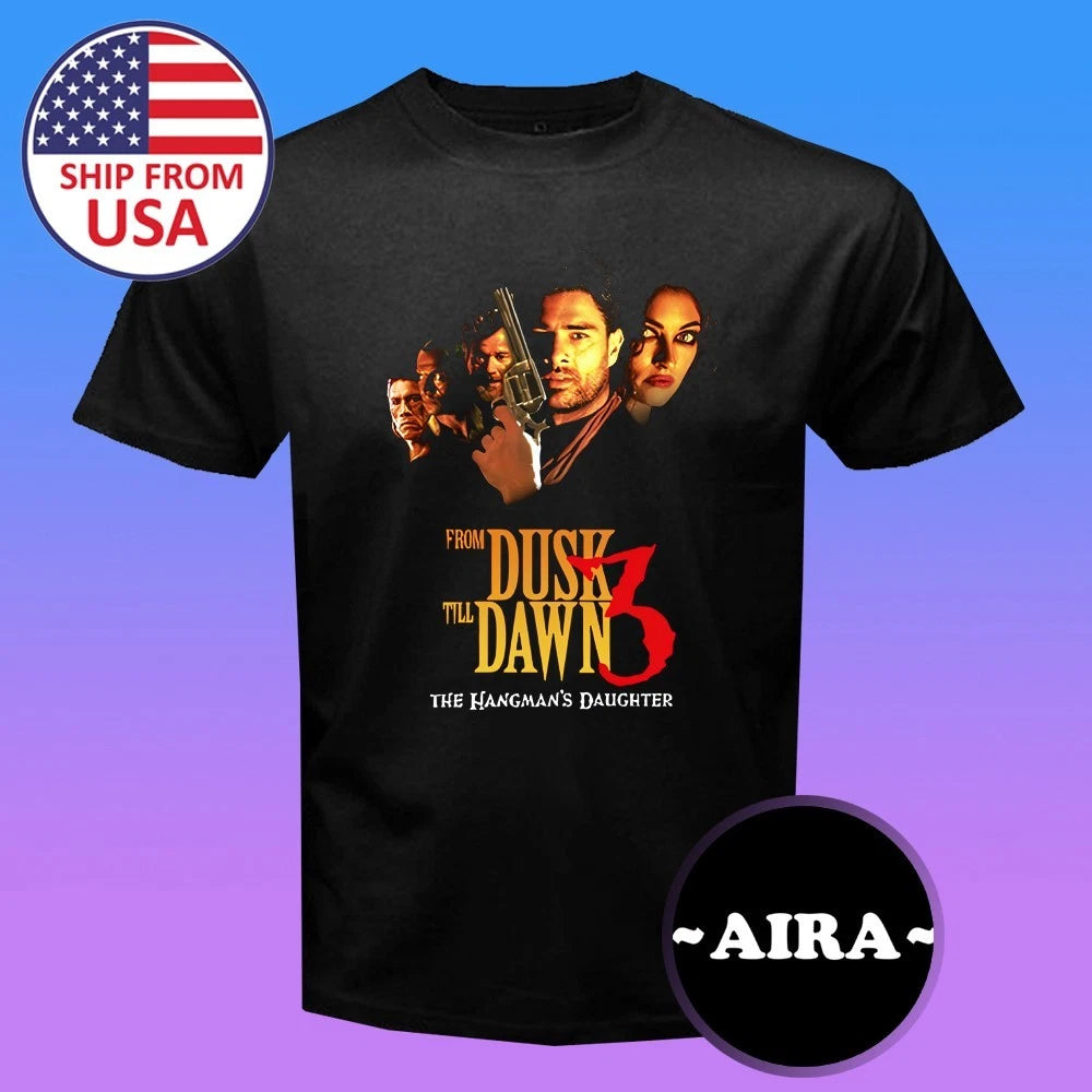 From Dusk Till Dawn 3 Retro Action Movie Men's Black Size S-5XL