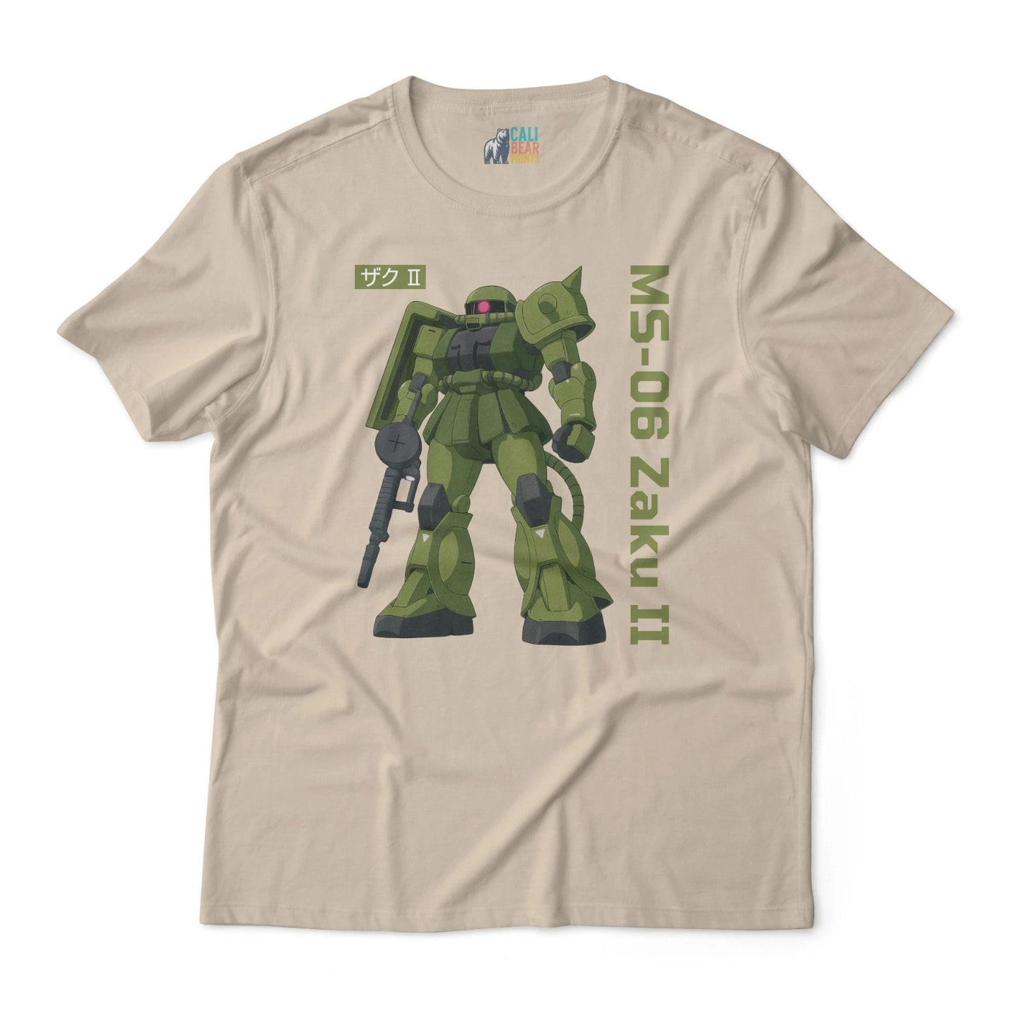 Zaku II MS-06 Classic T-Shirt – Retro Gundam Anime Tee –Zeon Mobile Suit T-Shirt
