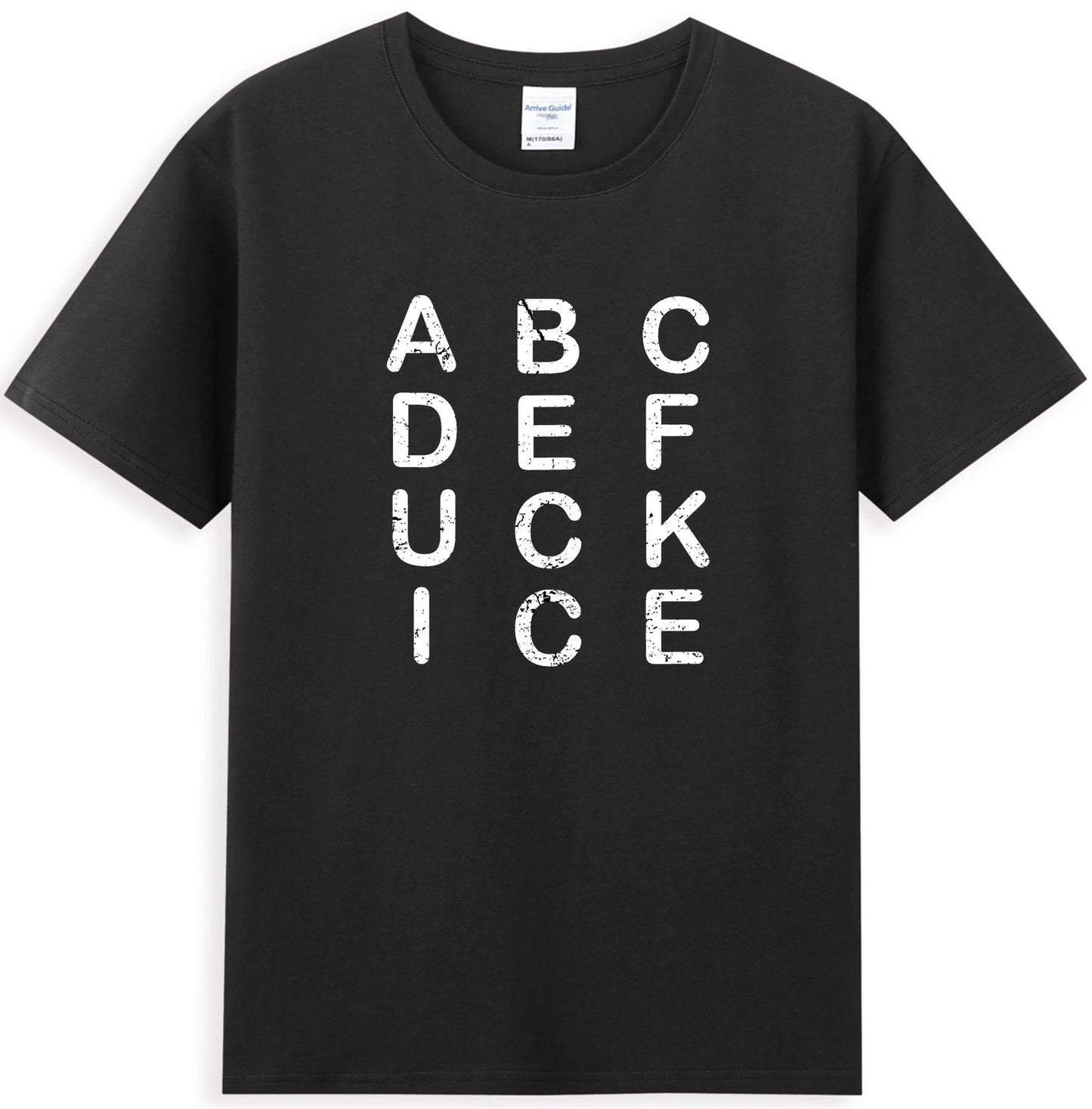 Abcdefuckice Funny Ice Sarcastic Saying Quote T-Shirt