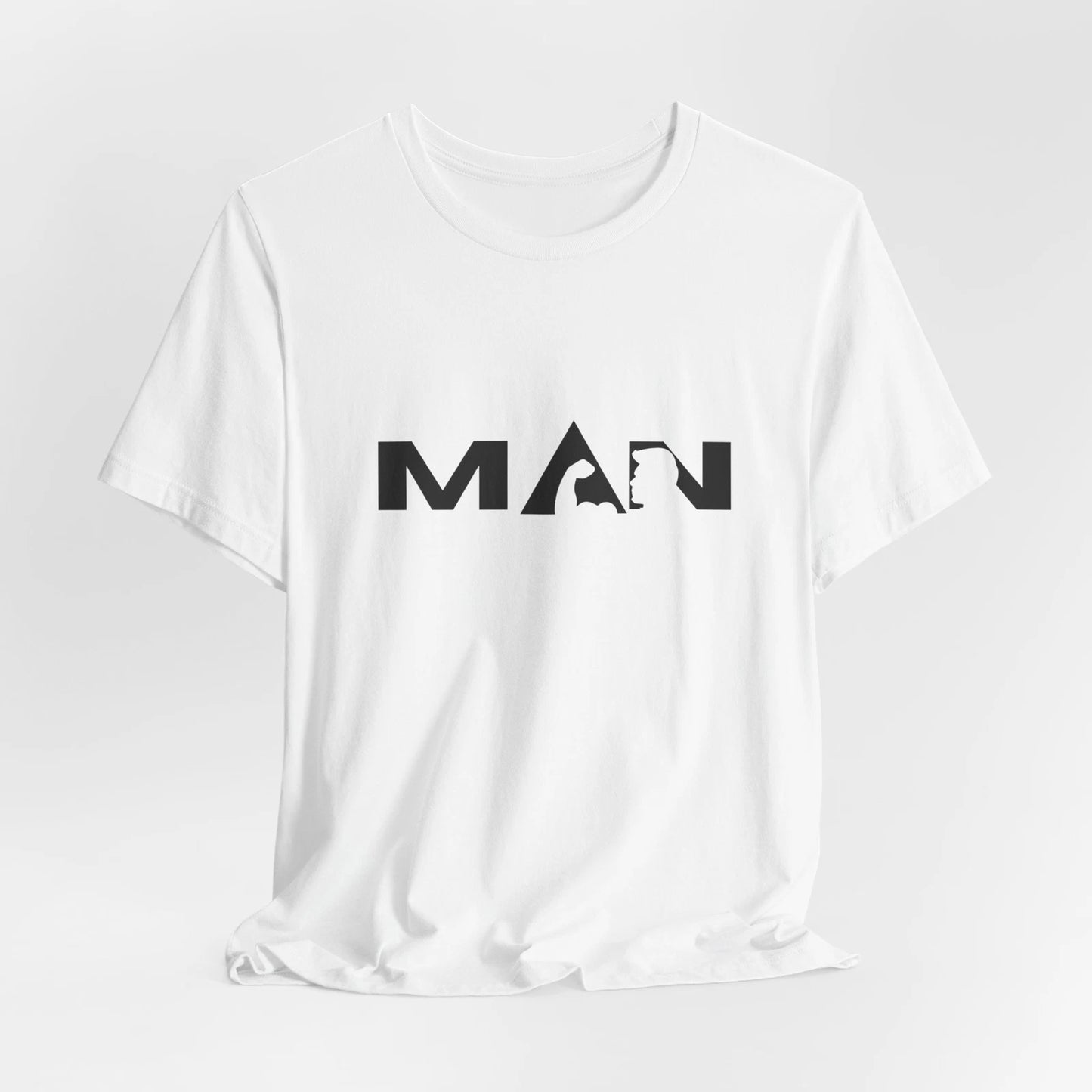 Creative Design Mens T-Shirt for Bodybuilder "MAN" - Bodybuilding Men Tees, USA
