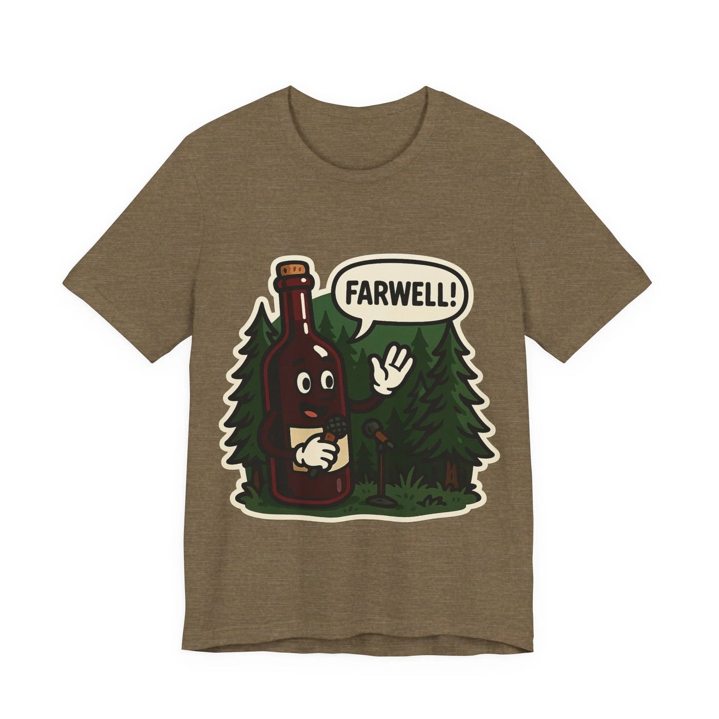 Wine Farewell Speech Sticker T-Shirt