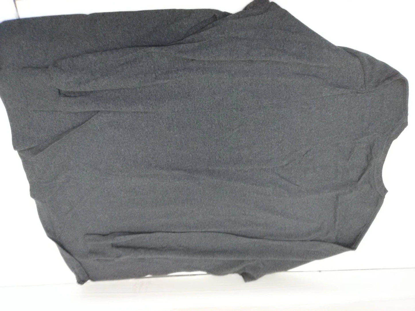 Long Sleeve Shirt Mens Extra Large Gray Heather Crewneck Casual Pullover Basic