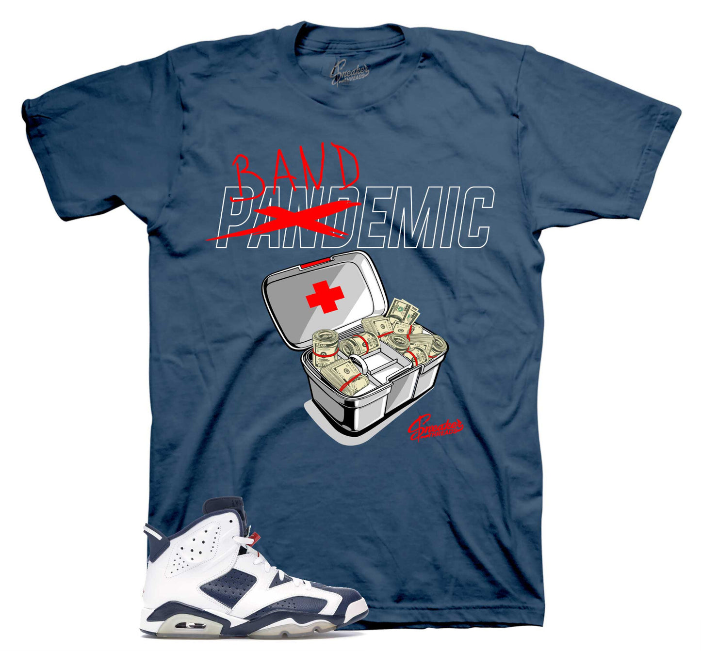 Shirts To Match Retro 6 Olympic AJ6 - Bandemic Sneaker Tees