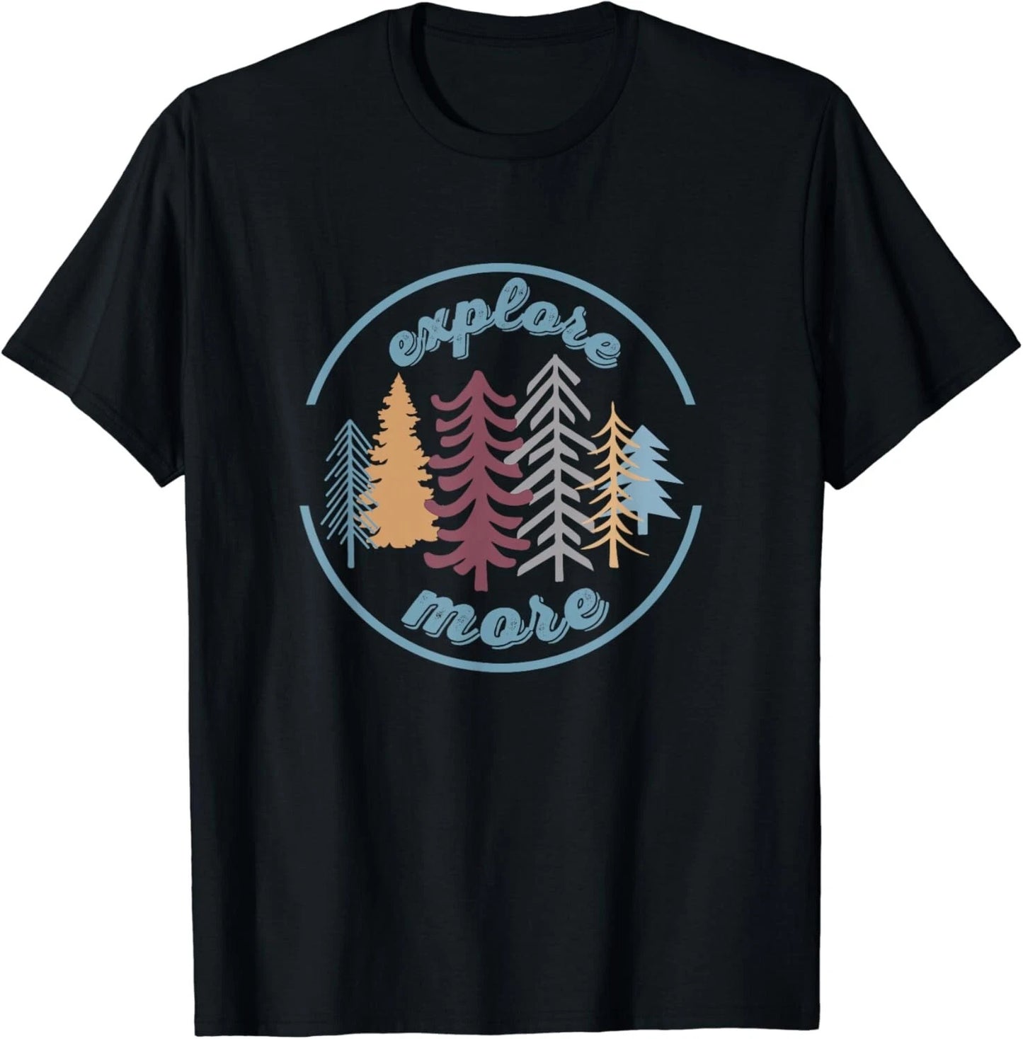 Explore More Outdoor Adventure Hiking Camping Minimal Design Unisex T-Shirt