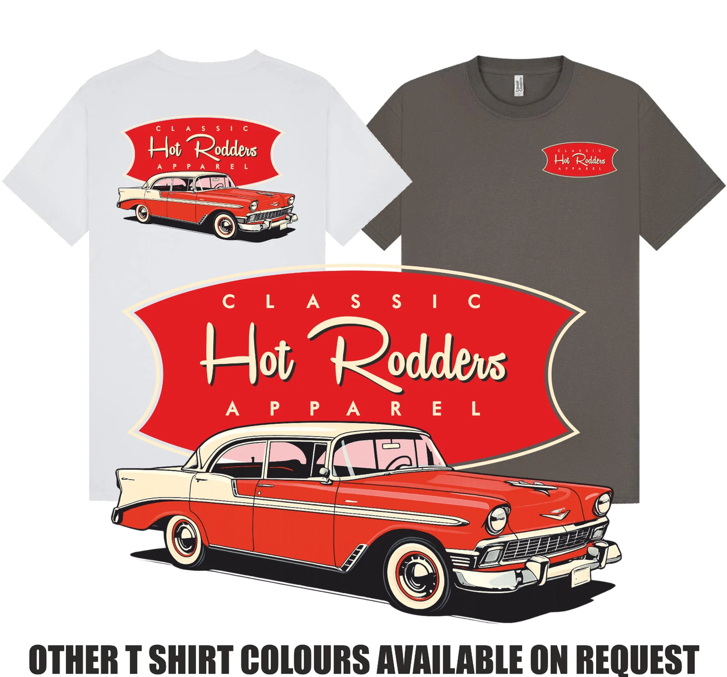Vintage Style Classic Hot Rod T Shirt 56 Chevy C/O Steven Gibson S-5XL