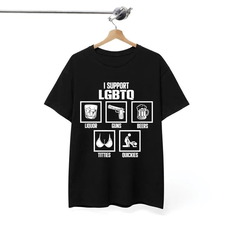 I Support LGBTQ Shirt, Funny Meme Unisex T-Shirt