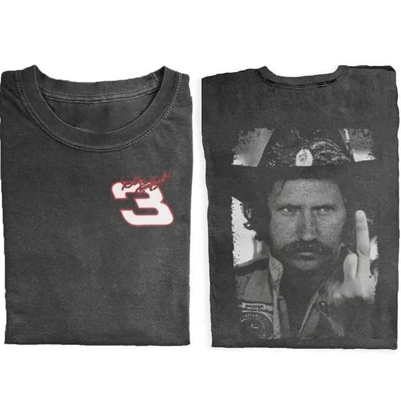 Dale Earnhardt Racing Middle Finger T-shirt Unisex All Size