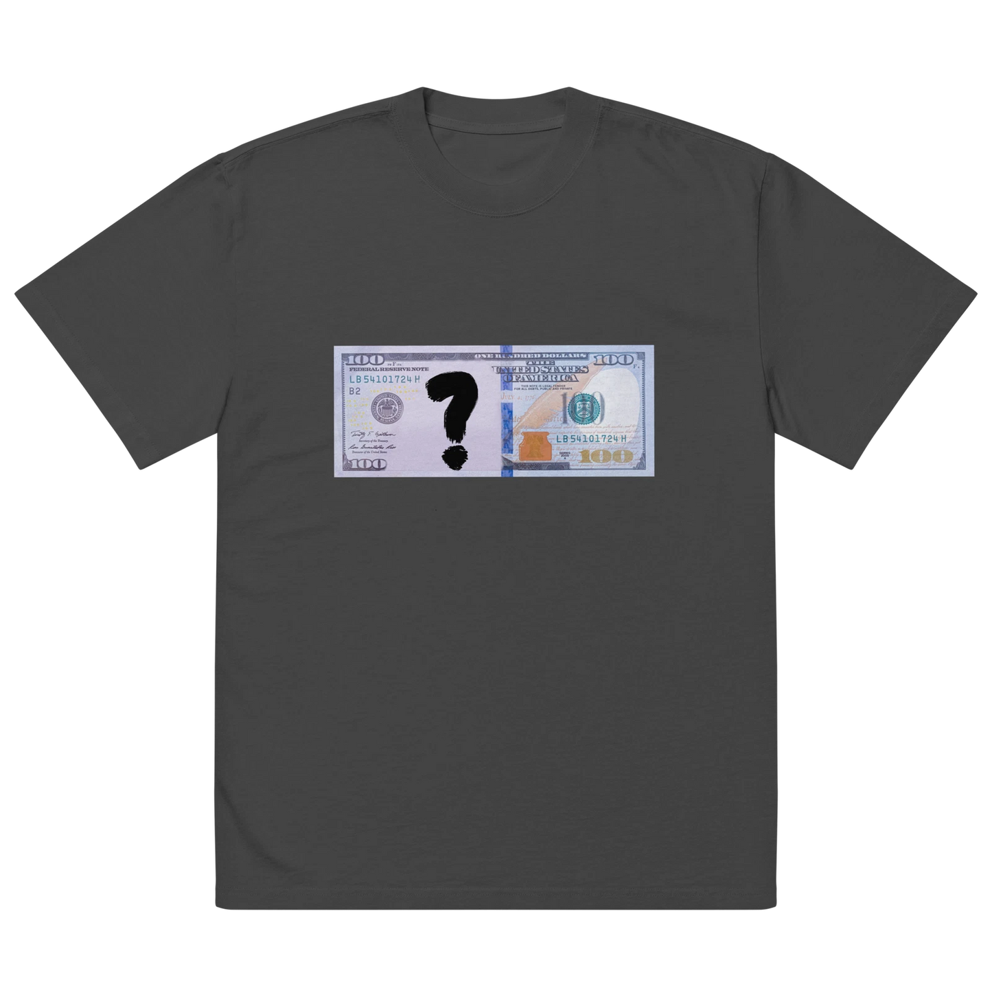 Oversized faded dollar confused shirt