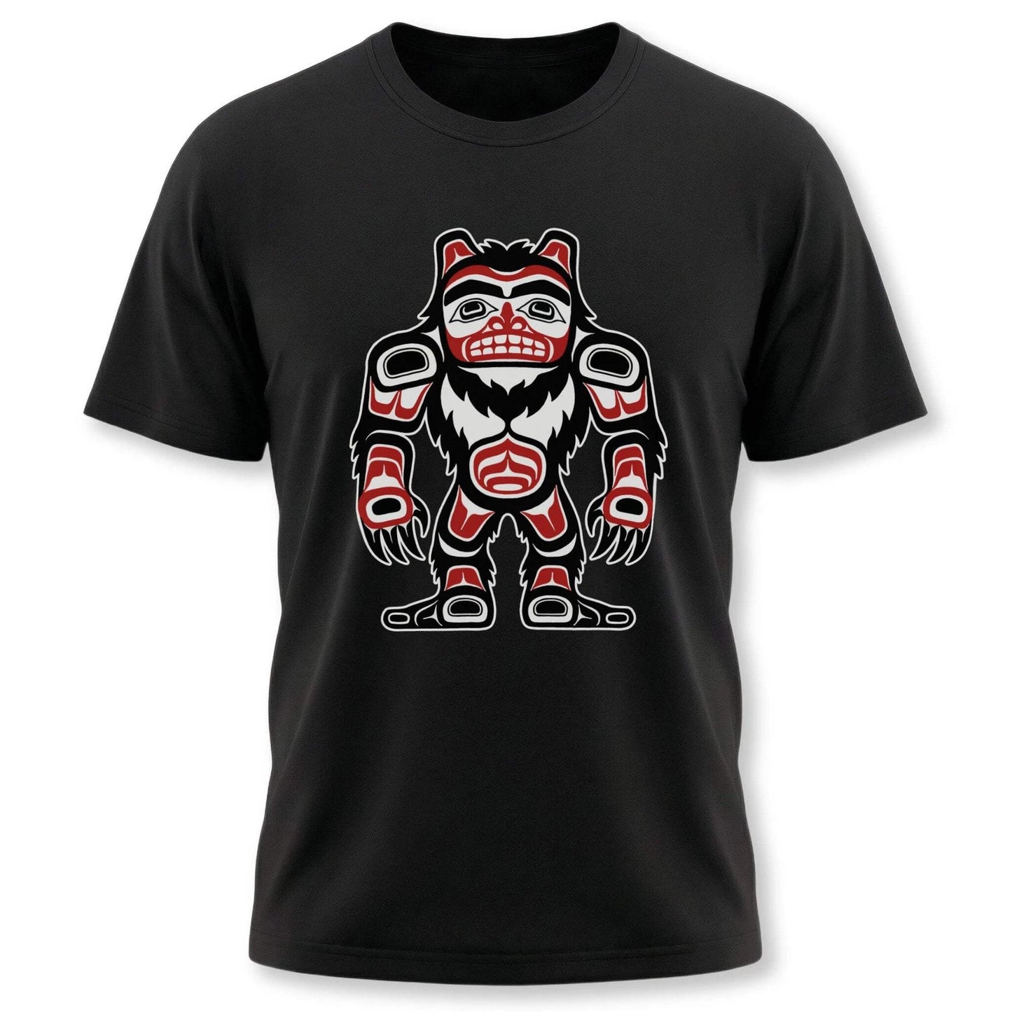 Bigfoot Sasquatch T-Shirt | Northwest Coast Indigenous Art Graphic Tee