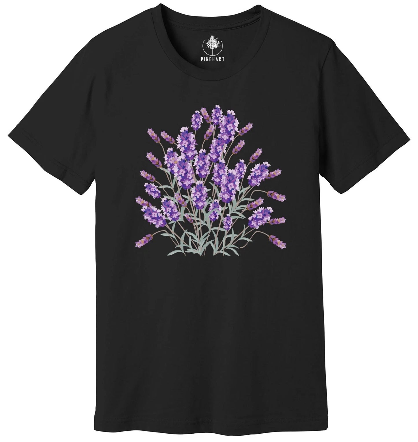 Lavender Flower Shirt, Vintage Lavender Flower Shirt, Boho Wildflowers Shirt