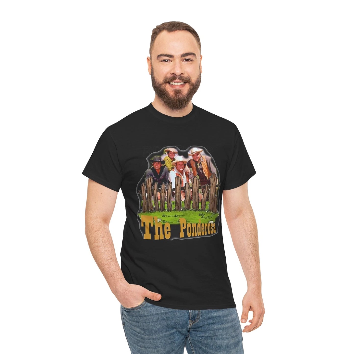Bonanza the Pondarosa t Shirt Cowboys Old West TV Art